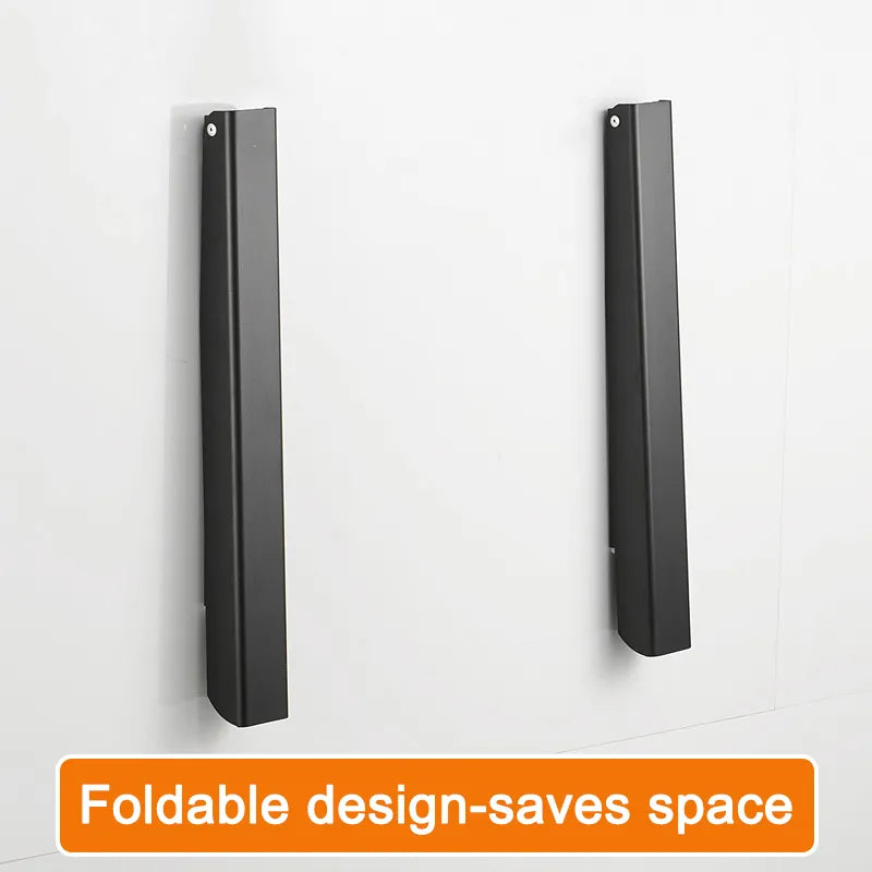 Space Saver Foldable Wall Clothes Aluminum Rack - Image 3