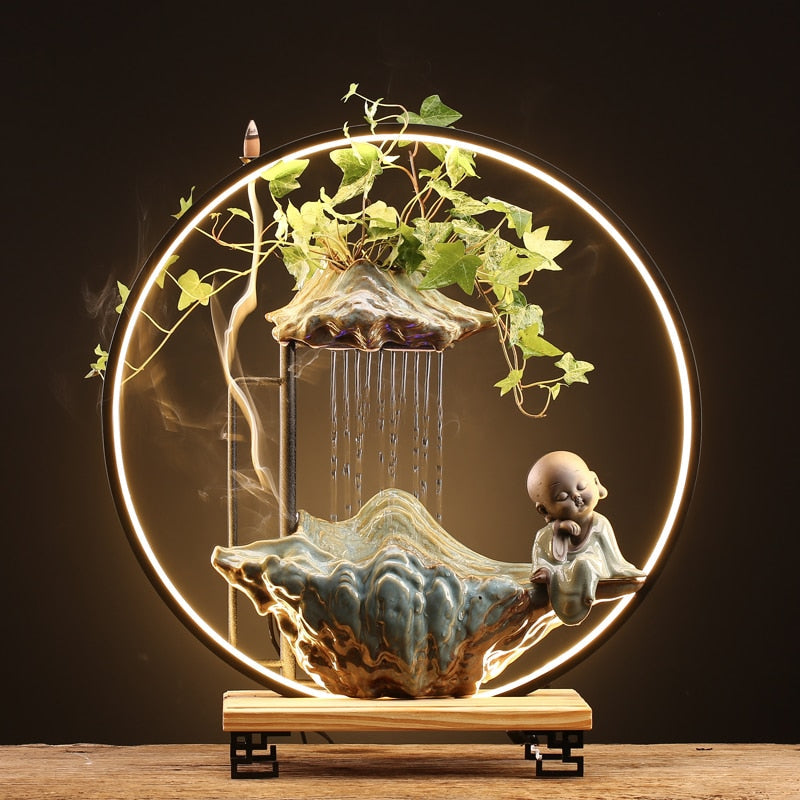Forest Life Aroma Therapy Waterfall Incense Burner - Image 1