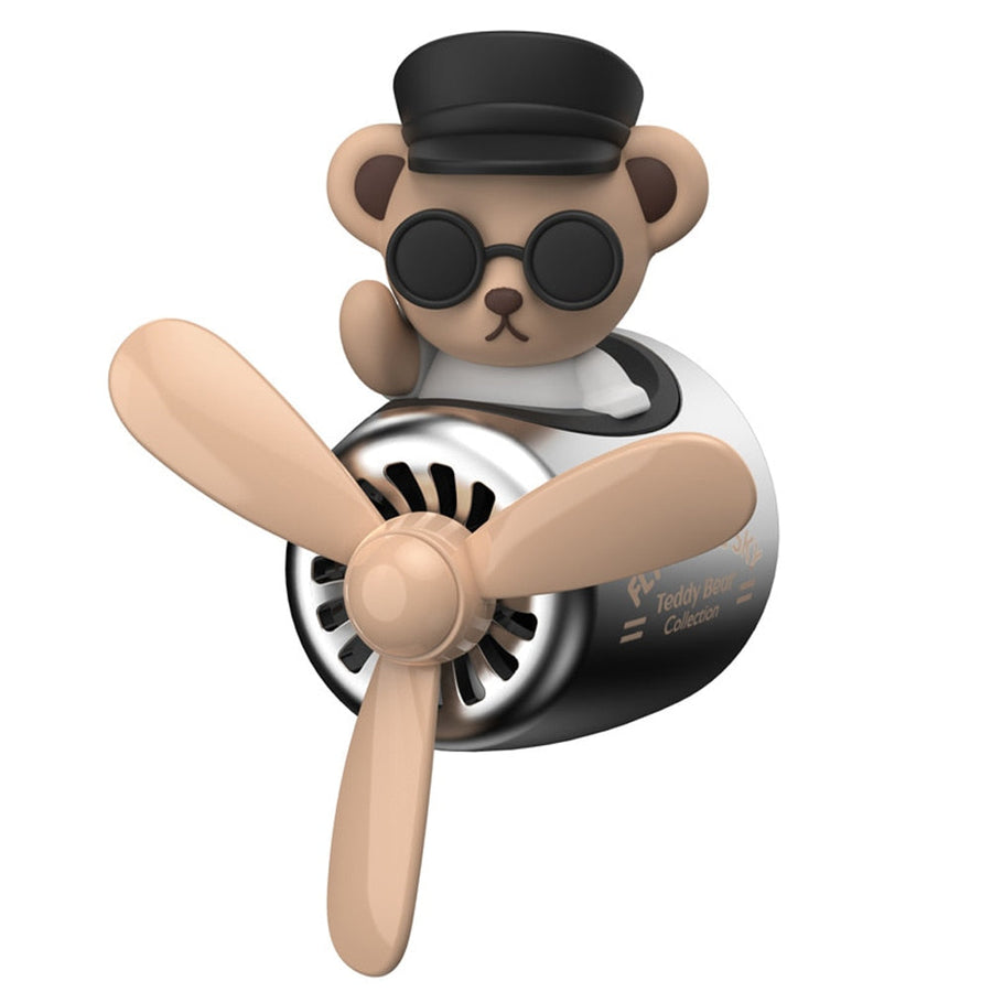 Bear Pilot Rotating Car Air Freshener - Image 9