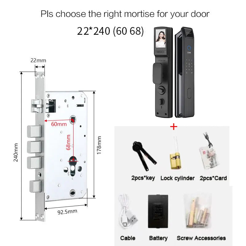 Automatic Secure Face Recognition Smart Fingerprint Door Lock - Image 9