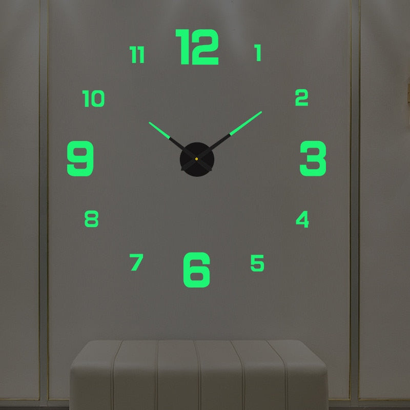 3D Luminous Silent Wall Clock - Image 4