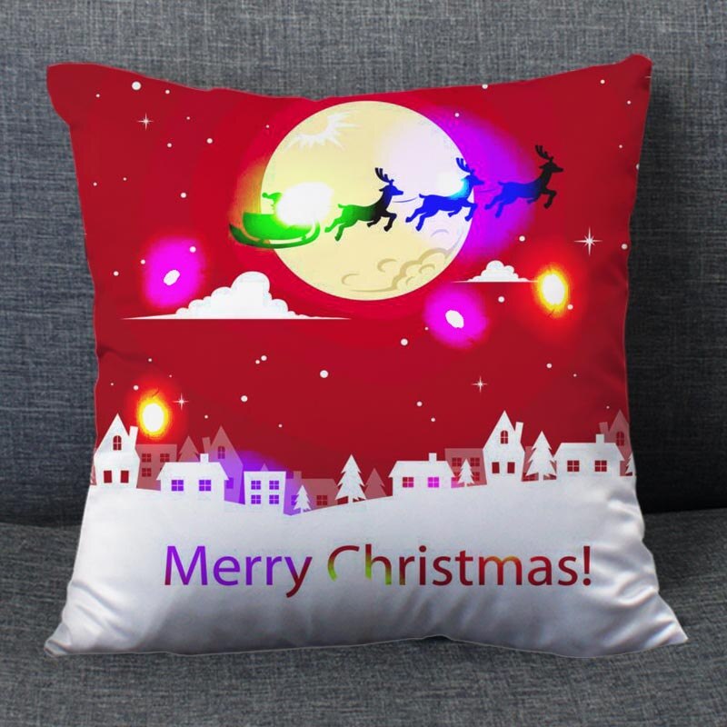Christmas Series LED Pillow Case - Image 1