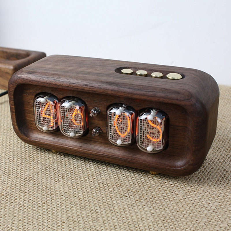Elegant Black Walnut Digital Table Clock - Image 5