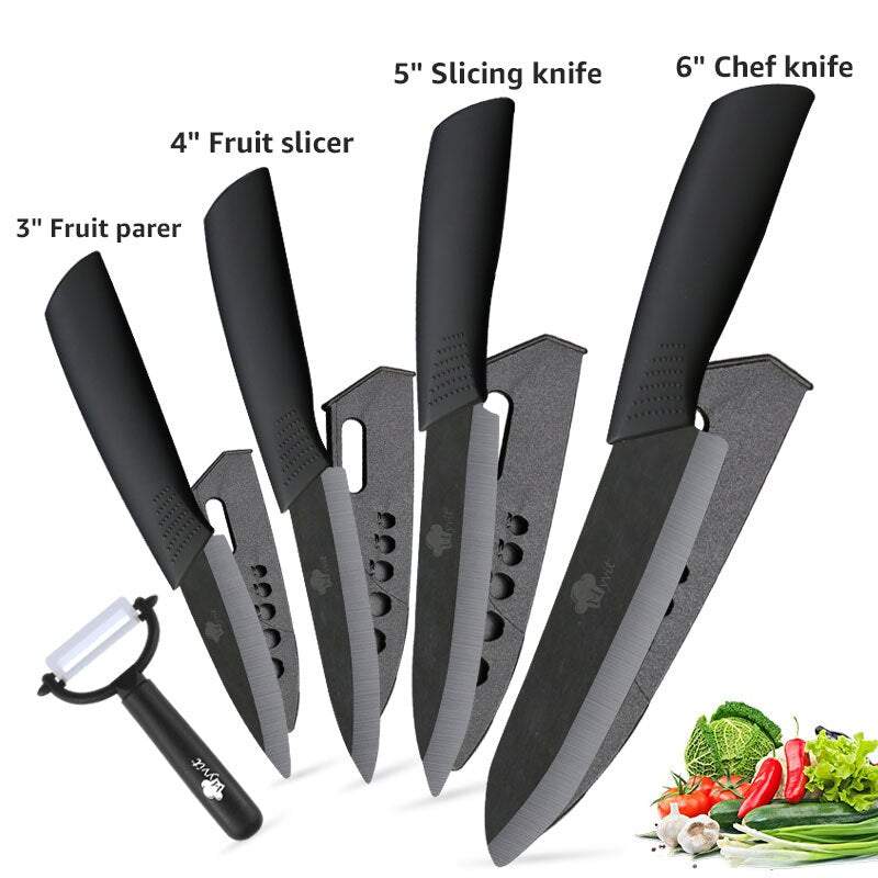 Ceramic Kitchen Chef Mastery Knife Set - Image 4