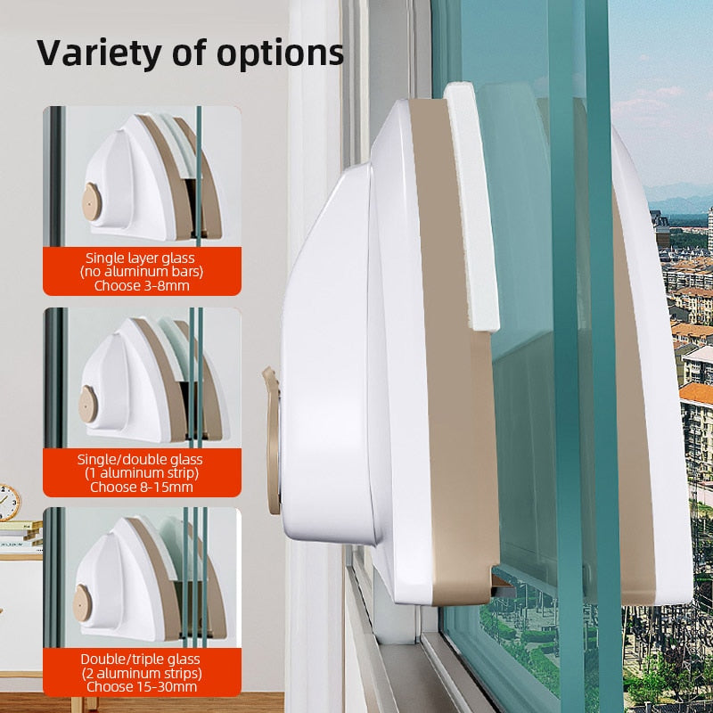 Automatic Water Discharge Magnetic Window Cleaner Gadget - Image 1