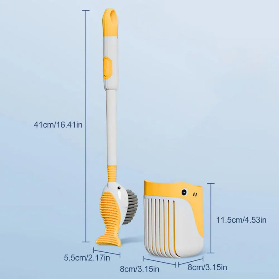 360 Degree Duck Shape Cleaning Toilet Brush - Image 5