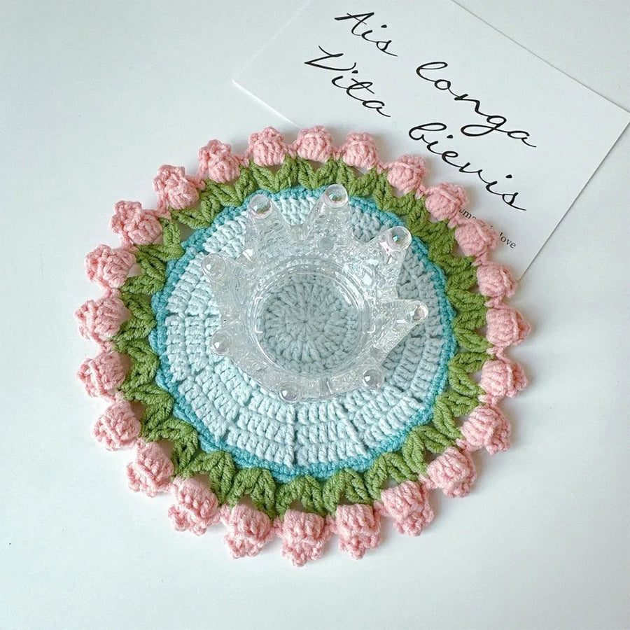 Handcrafted Convertible Yarn Rose Bouquet - Image 3