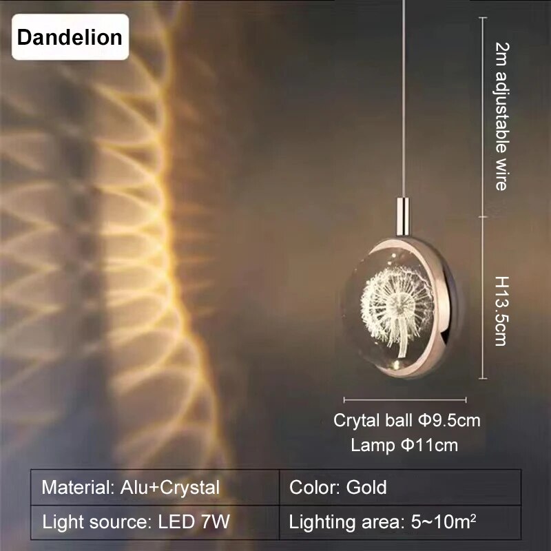 Romantic Crystal Rotating Mood LED Lights - Image 11