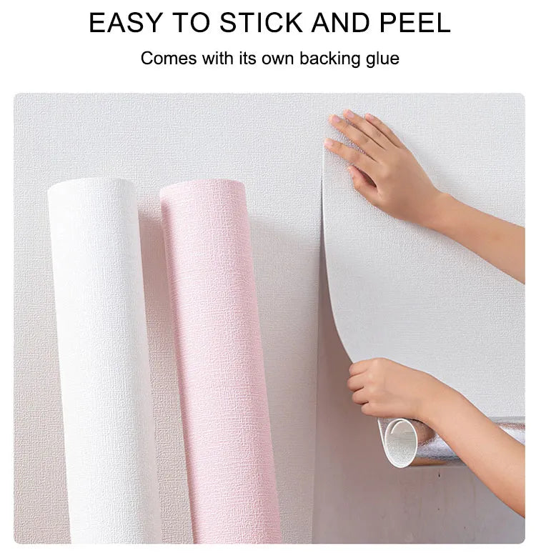 3D Linen Self-Adhesive Waterproof Wall Sticker - Image 2