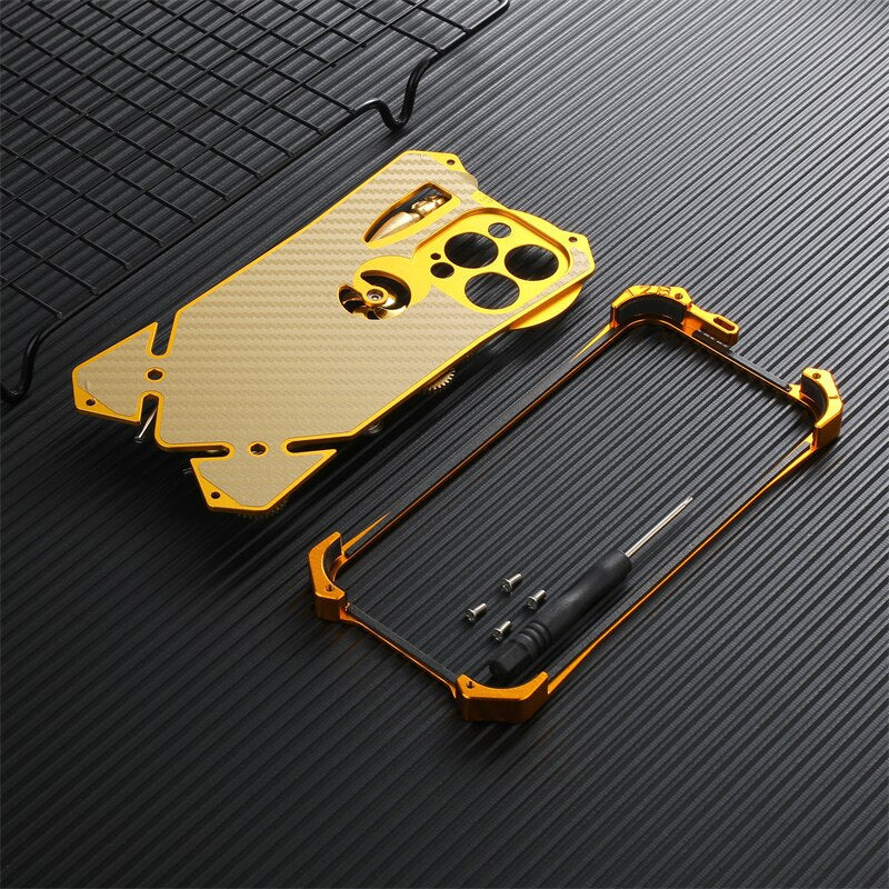 Mechanic Skull Cyberpunk Style iPhone Case - Image 2