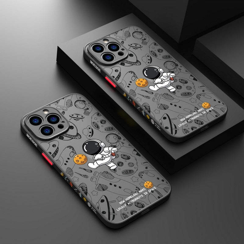 Space Road Relax Astronaut iPhone Case - Image 3