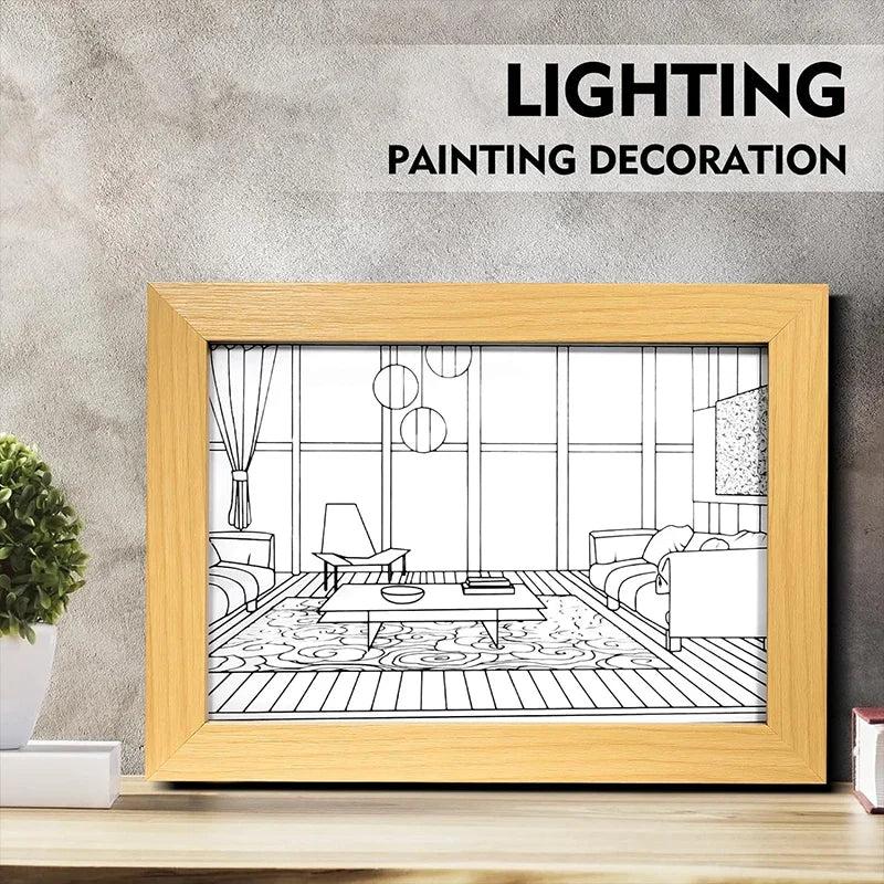 Luminous Decorative Dimmable Artsy Led Light Painting - Image 6