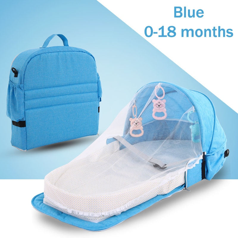 Portable Foldable Crib Baby Nest Backpack - Image 7