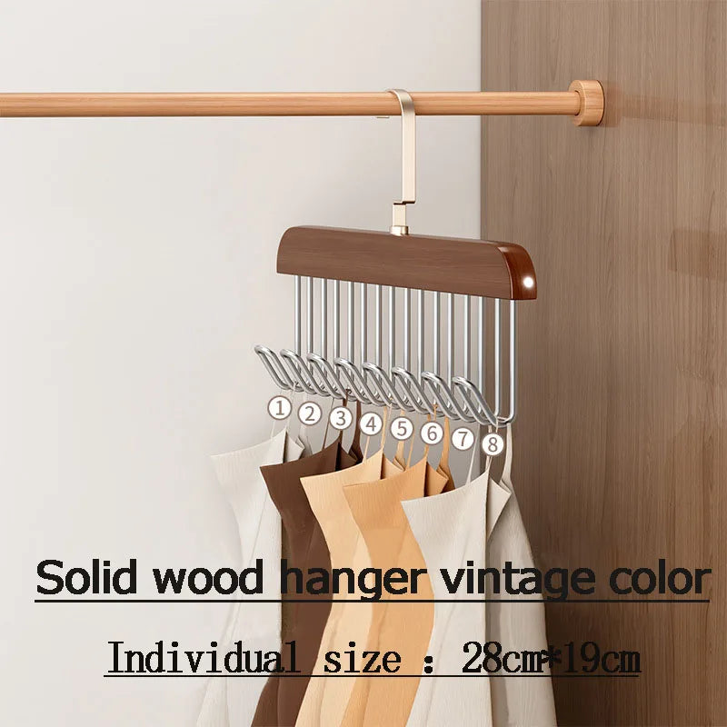 Multi-Hook Space Saver Clothes Organizer Rack - Image 5