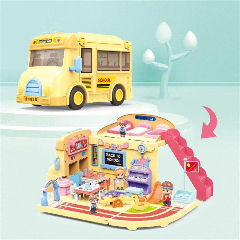 Mega School Party Express Bus House Toy - Image 2