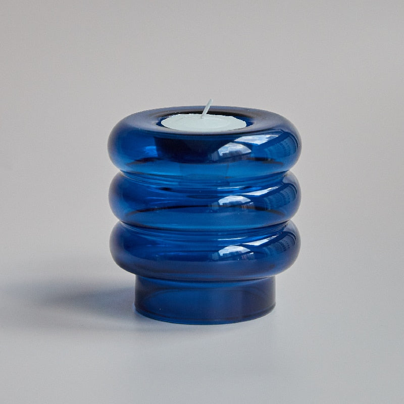 Dual Glass Spiral Candle Holder - Image 10