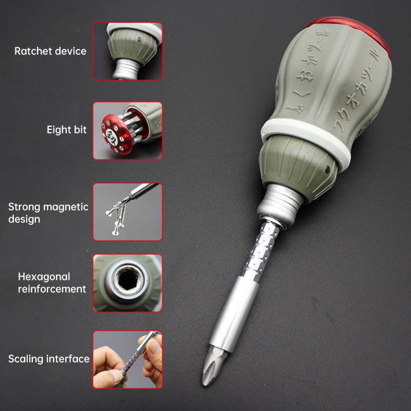 Telescopic Portable Magnetic Fix Flex Screwdriver Set - Image 6