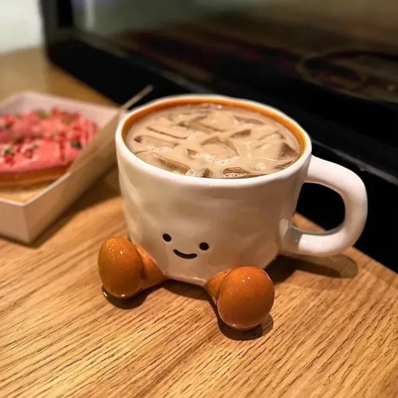 Happy Cute Face Ceramic Mug - Image 5