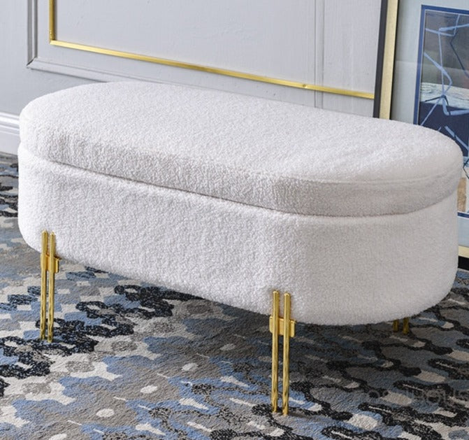 Luxury Storage Organizer Ottoman - Image 4