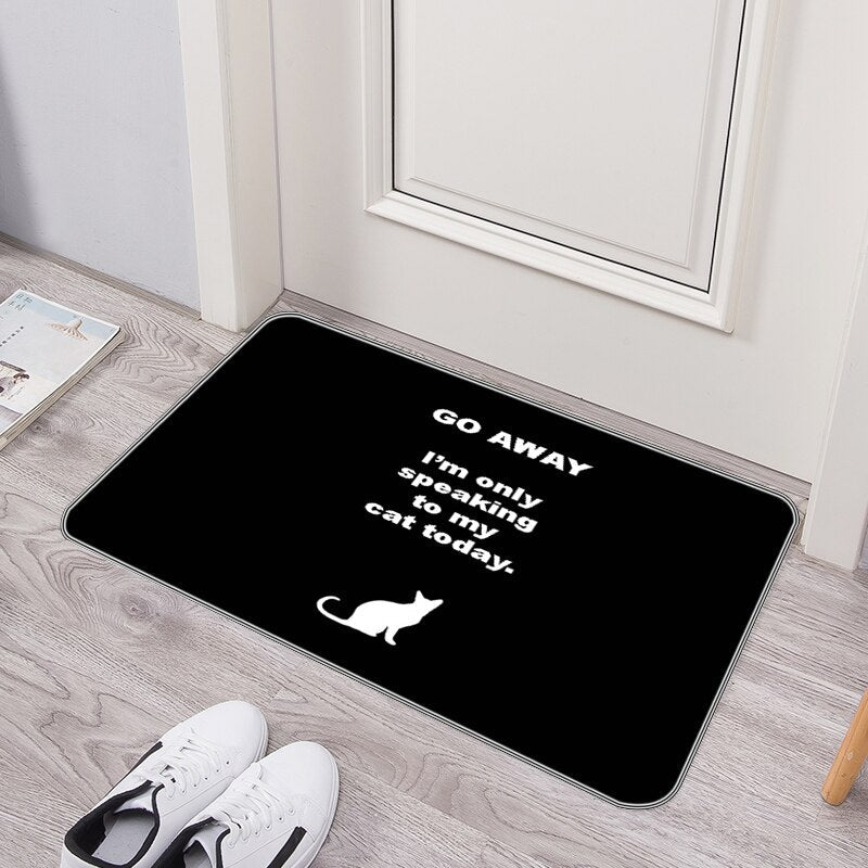 Please Go Away Washable Funny Non-Slip Doormat - Image 1
