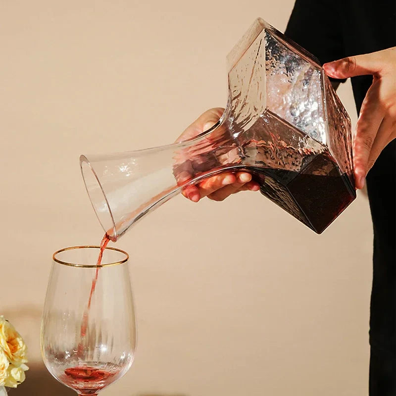Irregular Crystal Glass Wine Decanter - Image 3