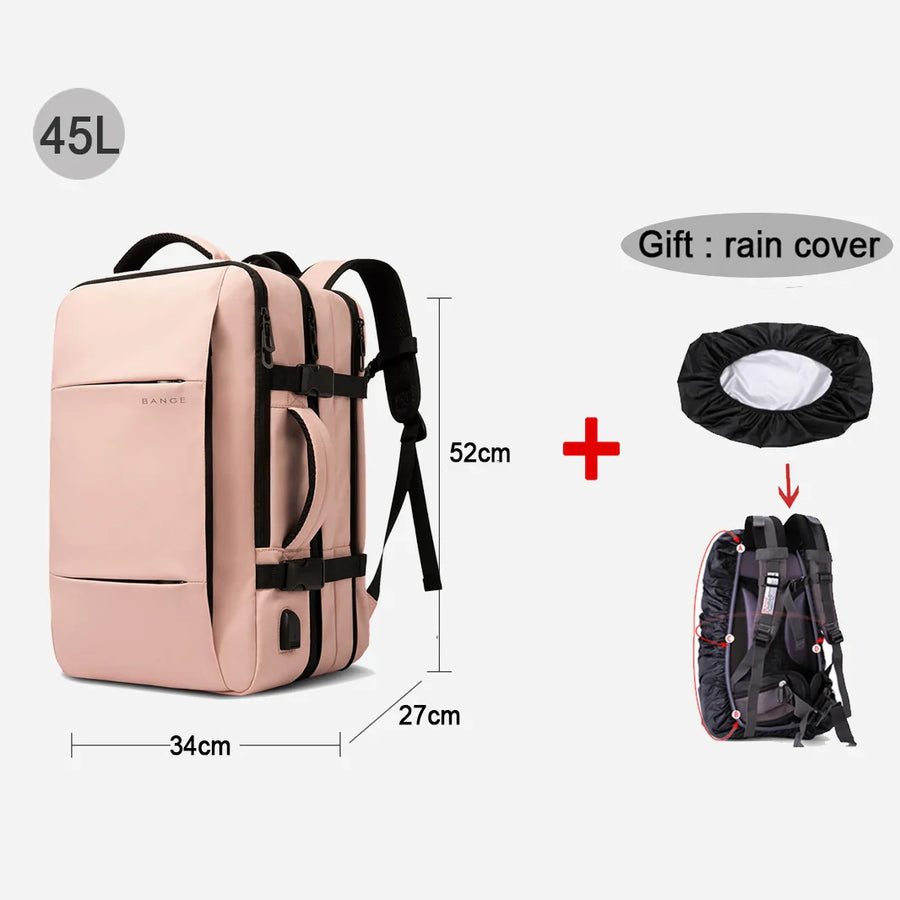 Modern Style Expandable Smart Large Waterproof Travel Backpack - Image 12