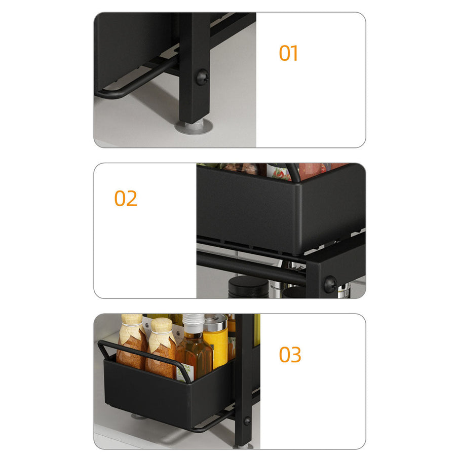 Multi-Layer Under Sink Cabinet Organizer Shelf - Image 10