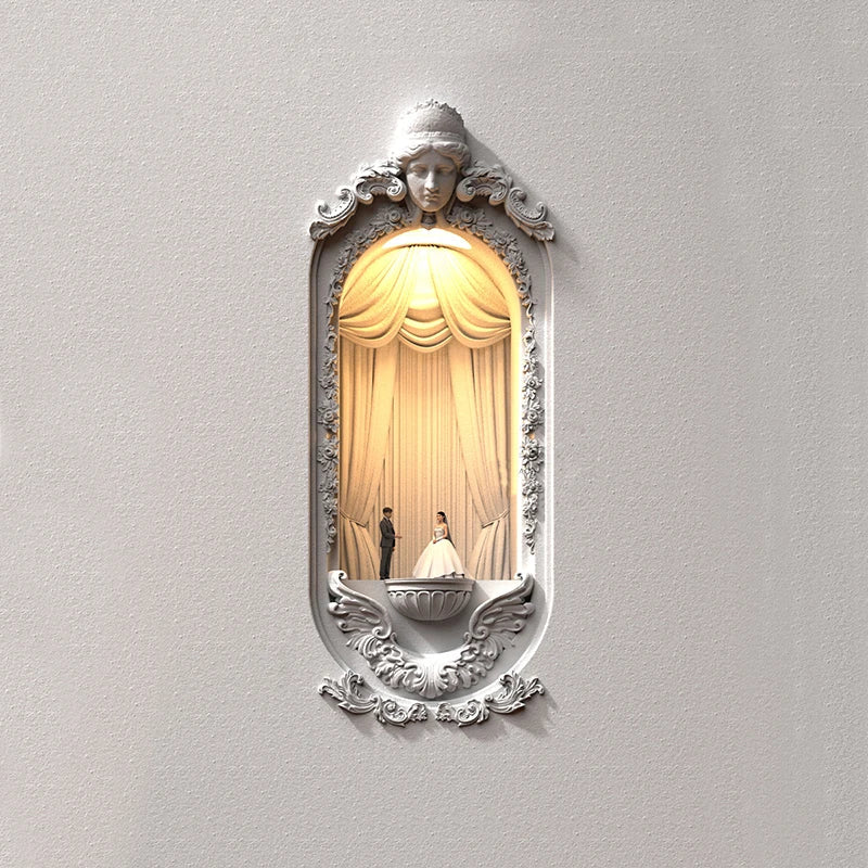 Corner Embedded Chic Bridal Scene Night Lamp - Image 0