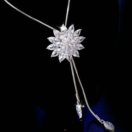 Winter Sparkle Snowflake Necklace - Image 2