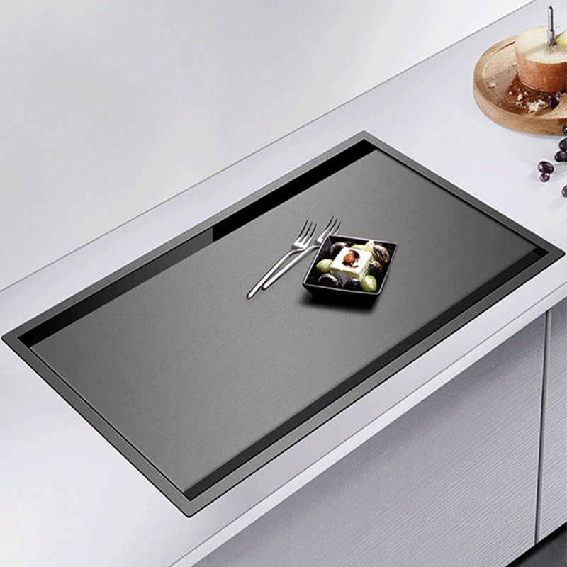 Cup Rinser Nanometer Black Flip Cover Hidden Multifunctional Large Sink - Image 1