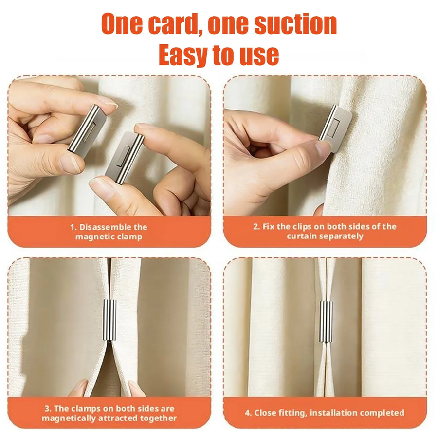 Curtain Lock Magnetic Light-Block Seal Clips - Image 6