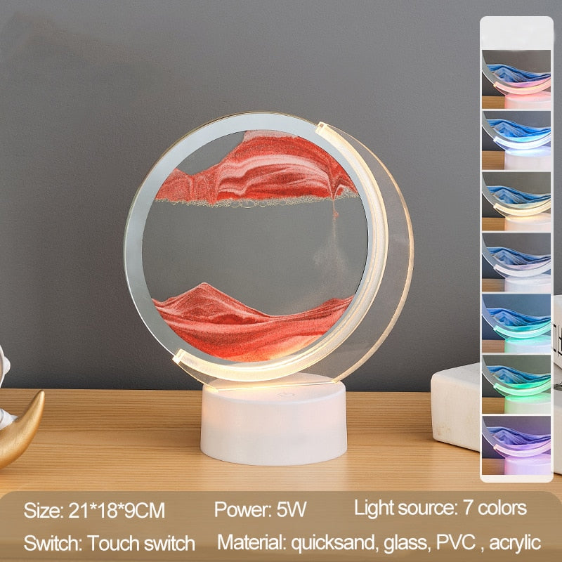 Sand Serenity Moon Shape Night Light - Image 2