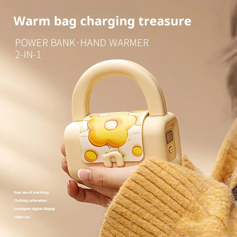 Handbag Digital Display Hand Warmer Power Bank - Image 4
