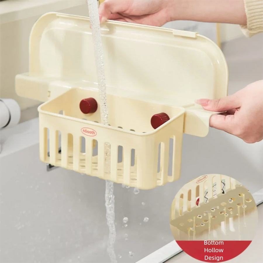 Built-in Basket Adjustable Sink Water Splash Protector - Image 1
