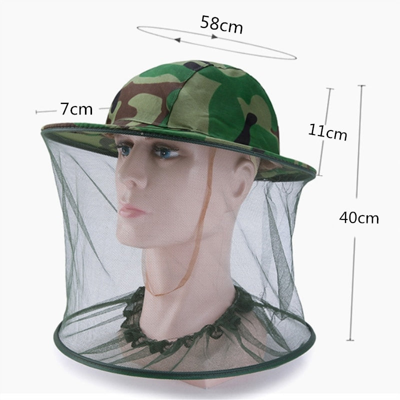 Bug Shield Sun Cover Camping Hat - Image 3