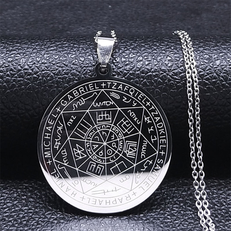 Divine Guardian Seven Archangels Stainless Steel Pendant Necklace - Image 6