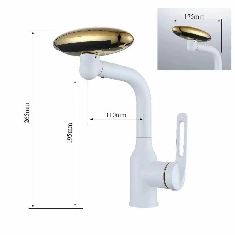 Multifunctional Waterfall Rotating Nordic Basin Faucet - Image 5