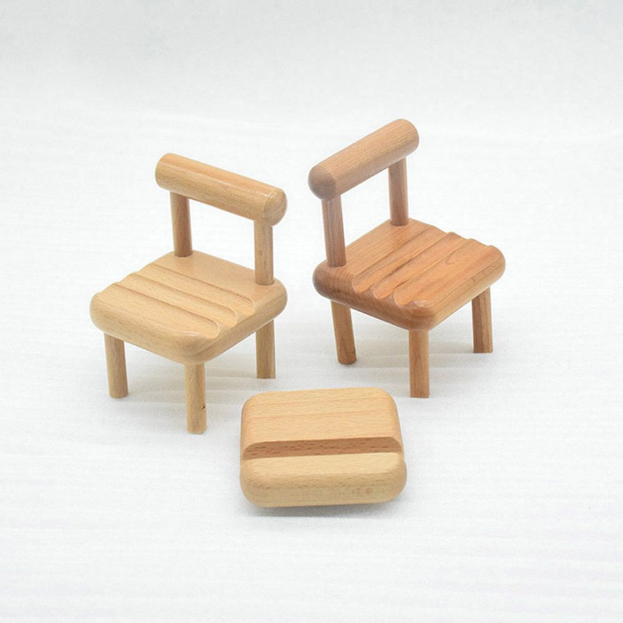 Vintage Wooden Chair Phone Stand - Image 3