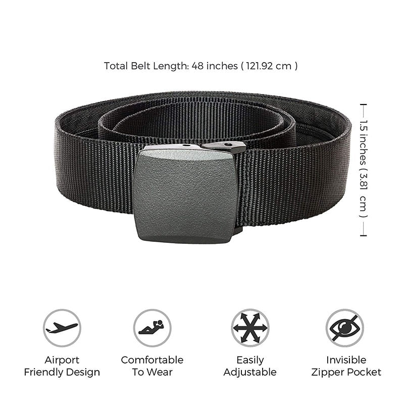 Anti-Theft Hidden Wallet Travel Belt - Image 1
