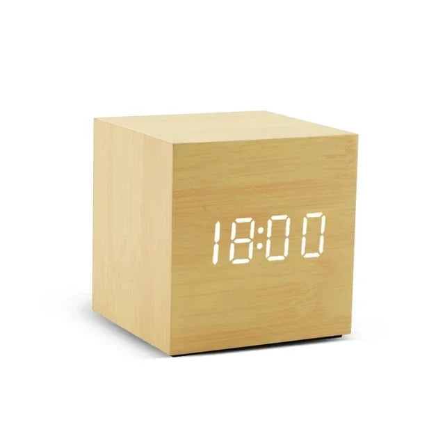 Minimalist Wooden Digital Desktop Alarm Clock - Image 6