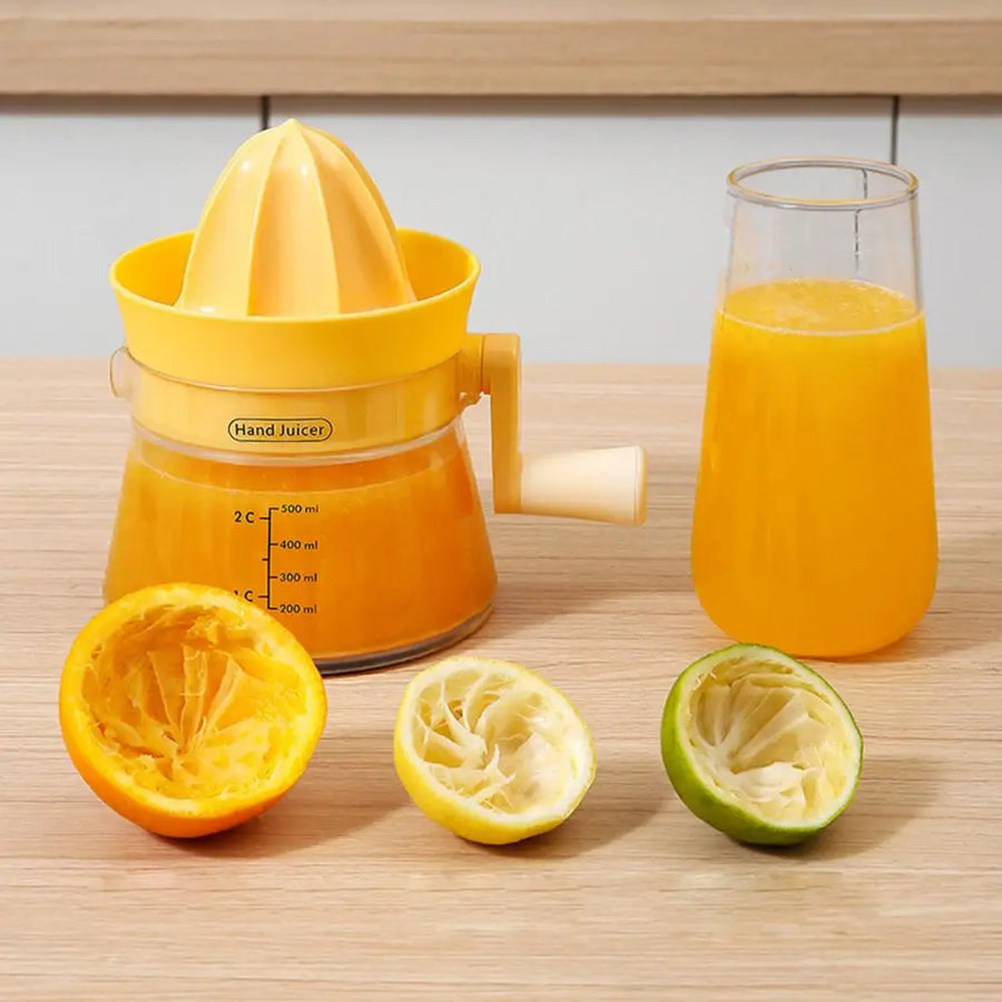 Dual Press Hand Powered Effortless Lemon Fruit Juicer - Image 1