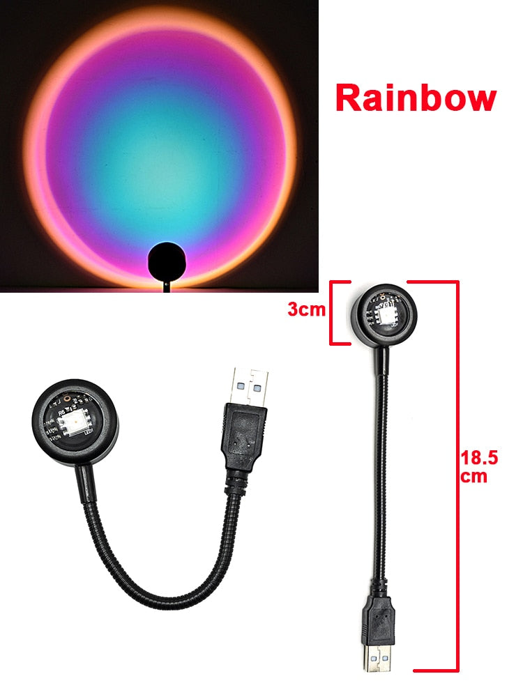 Mini USB Sunset Night Lamp - Image 6