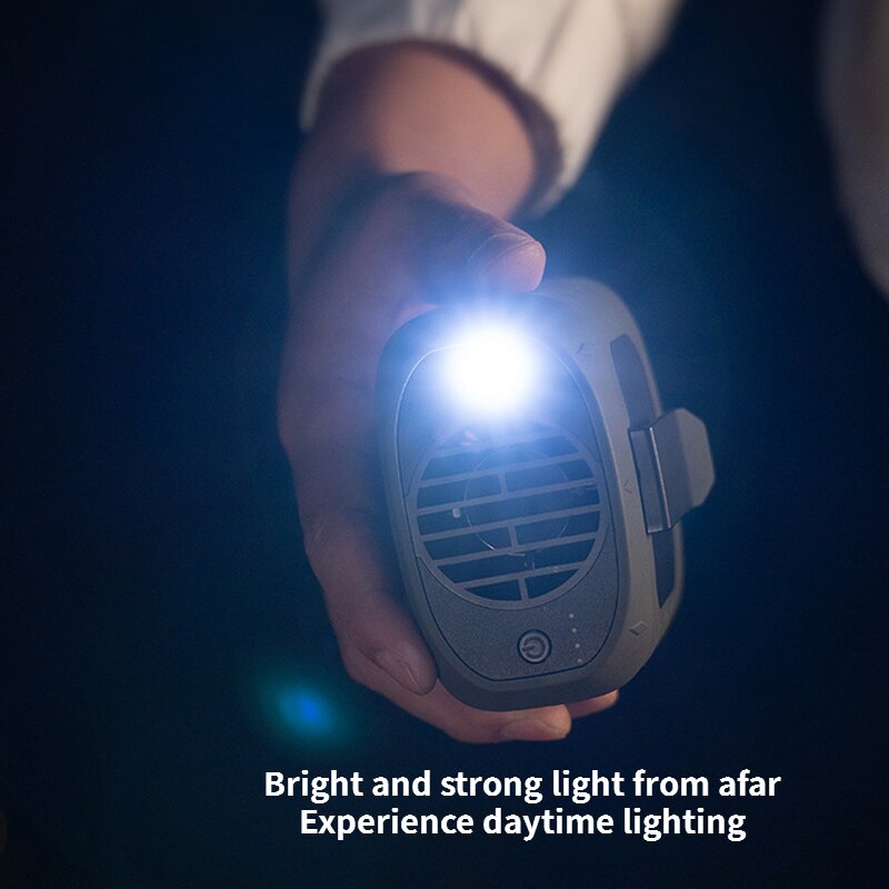 Camping Rechargeable Neck Fan Power Bank - Image 4