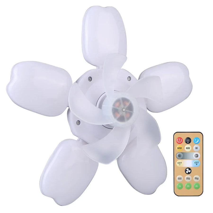 Silent Adjustable Remote Control Ceiling Foldable Fan Lamp - Image 11