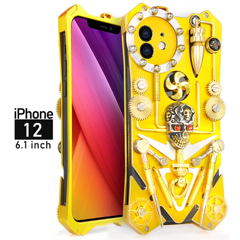 Mechanic Skull Cyberpunk Style iPhone Case - Image 13