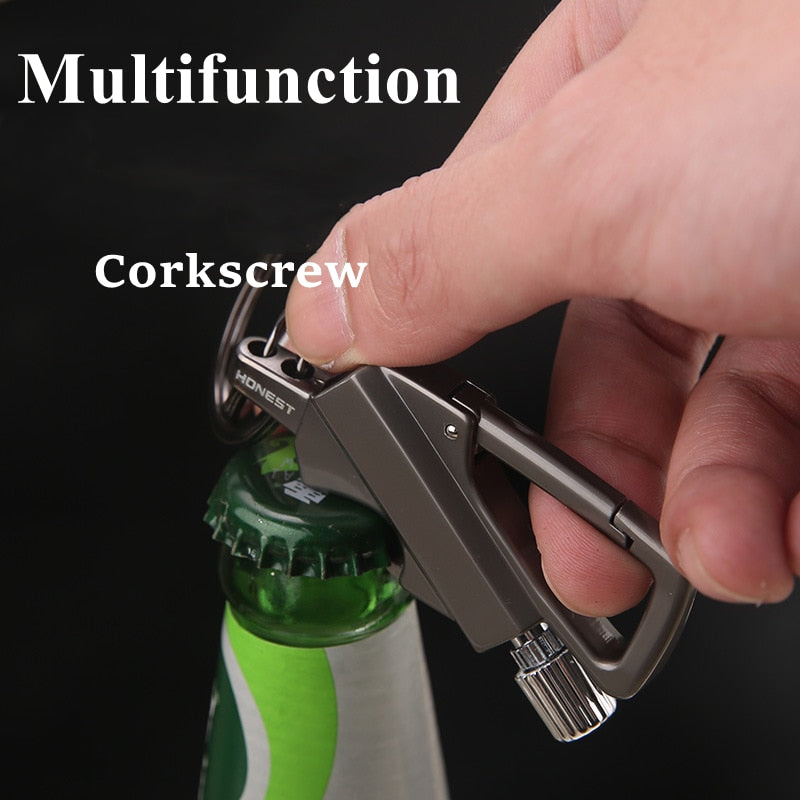 Outdoor Windproof Lighter Match Keychain - Image 2