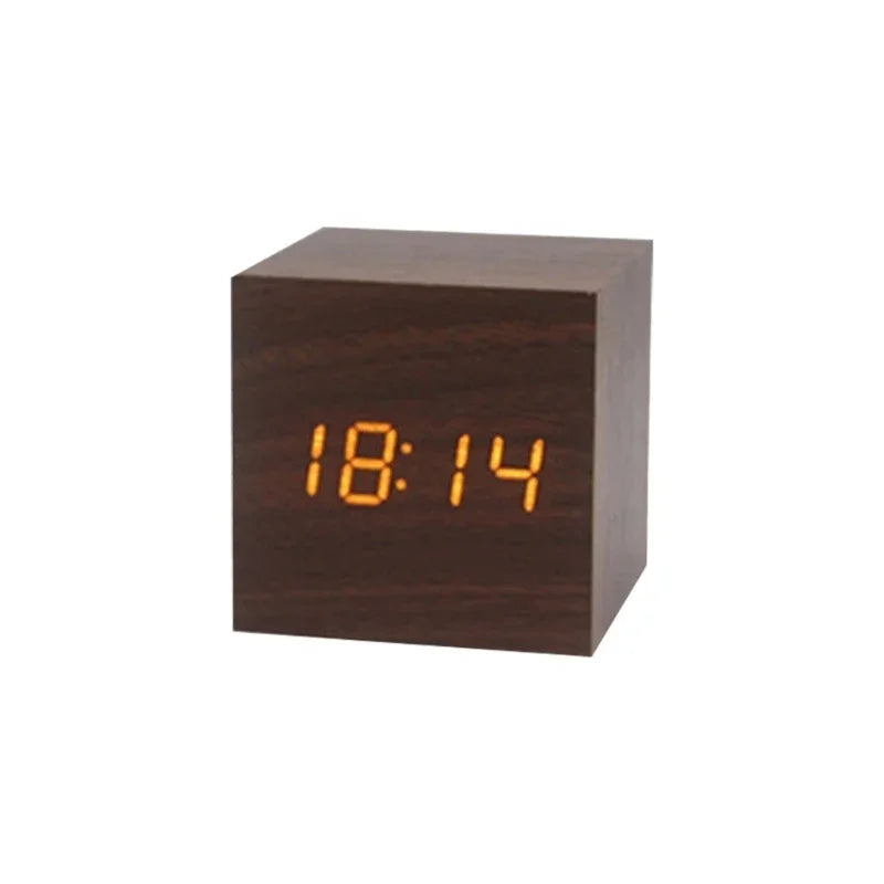 Minimalist Wooden Digital Desktop Alarm Clock - Image 5