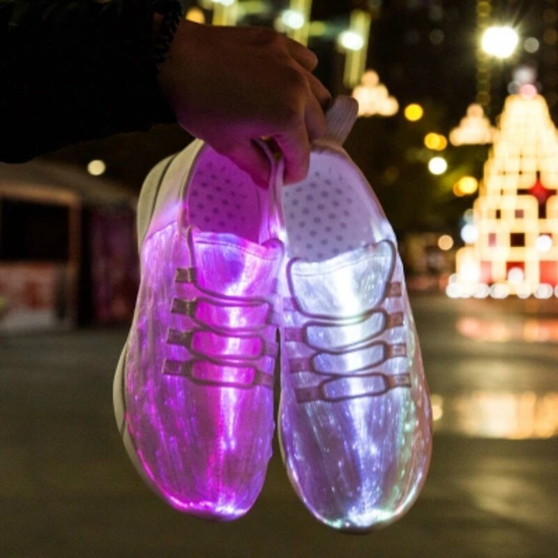 Glowing USB Rechargeable Luminous LED Shoe - Image 1