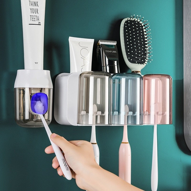 Wall-Hanging Mouthwash Cup Toothbrush Holder - Image 6