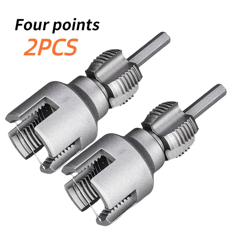 Pipe Thread Reamer & Edge Cutter Drill Attachment Tool - Image 11
